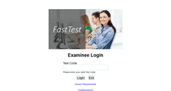 Desktop Screenshot of exam.fasttestweb.com