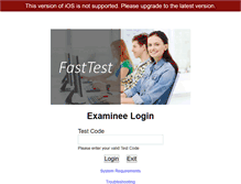 Tablet Screenshot of exam.fasttestweb.com